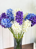 Artificial hyacinth stems_real touch fake hyacinth_faux flower arrangement_fake flowers for vases_home/wedding decor_DIY floral_Centerpieces silk flower