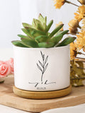 Wedding Date Gift For Bride, Custom Ceramic Flower Pot, Engagement Anniversary Plant Pot Gift, Newly Engaged Couple, Housewarming Keepsake ANNIVERSARY
