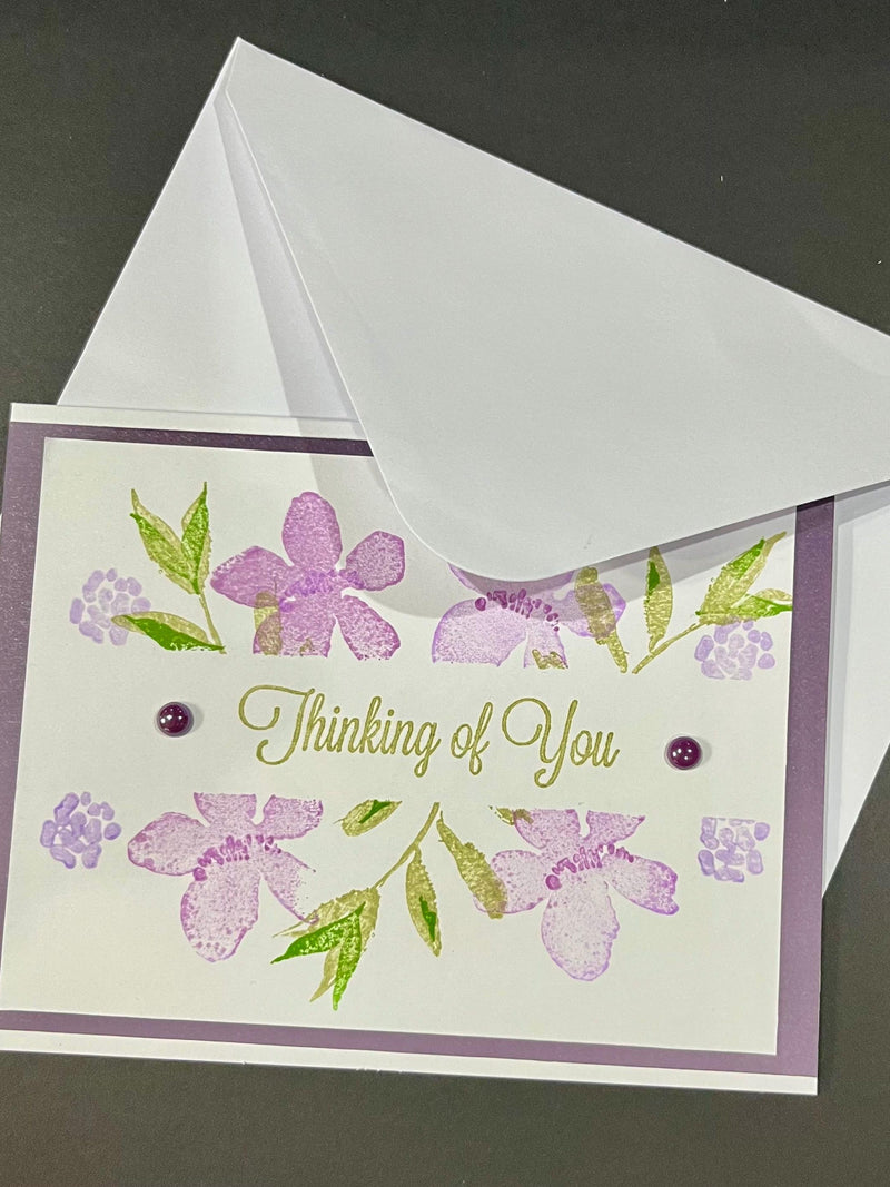 Thinking of You ( purple floral ) sympathy flower