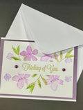 Thinking of You ( purple floral ) sympathy flower