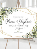 Housewarming Welcome Sign, Housewarming Party Sign, Housewarming Party Decor, Housewarming Invitation, Housewarming decorations, Greenery house warming flower