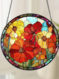 Personalized Birth Month Flower Stained Glass Suncatcher,Custom Flower Window Hanging,Valentines/Birthday Gift For Him/Her/Besties/Mom birthday flower