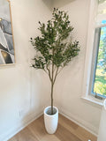 Artificial Olive Tree 6ft- Lifelike Artificial Plant for Indoor Home Decor | Tall Mediterranean Greenery faux plants