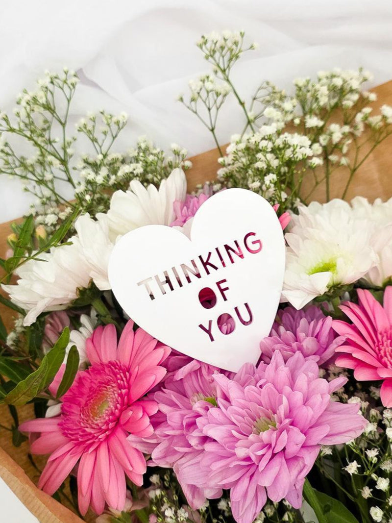 Thinking of You Bouquet Pick Ð Acrylic Flower Decoration, Sympathy & Get Well Bouquet Pick sympathy flower