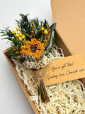 Unique Encouragement Gift, Dried Flower Mini Bouquet with Custom Card, Support Gift for Tough Times, Cheer Up Gift for Friend or Loved One sympathy flower