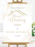 Leafy Floral Housewarming Welcome Sign: Editable Template (Digital Download) house warming flower