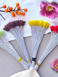 Tulip artificial stamens pollens multiple flowers and floral craft supplies for fake handmade clay flower and wedding gifts card decoration flower spore