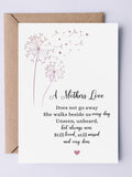 Dandelion Sympathy Card: Thinking of You, Loss of Mother sympathy flower