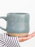 Large Engraved Coffee Mug Birth Flower Mug,Personalized Pottery Mug Family Gift,Customized Christmas Mug Mothers Day Gift for Her PD birthday flower