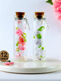 12th Silk Wedding Anniversary Flowers in a Bottle Gift| Personalised Keepsake for Wife Husband Her Him| Best Anniversary present| Hand Made ANNIVERSARY
