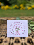 Purple Watercolor Sympathy Card: Our Hearts are With You | For Condolences Mourning Grief sympathy flower