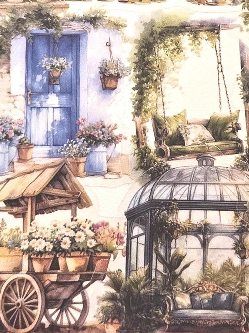 5 Spring Garden Floral Cottagecore Greenhouse Vintage Aesthetic Stickers for Water Bottles Laptops Notebooks Kindle Phone FREE DELIVERY! FLOWER DELIVERY