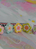 Chunky Radiating Flowers Selection 5 Ring Set flower spore