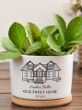 Custom New Home Plant Pot, Housewarming Gift, Flower Pot Gift for Couples, , Realtor Gifts, New Home Gift for Best Friend house warming flower