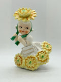 RARE - November - Flower / Birthday Girl of the Month - Chrysanthemum - Flower of the Month - Napco Originals by Giftcraft - Japan 1C1931 birthday flower