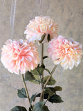 Faux Cream Peach Dahlia - Artificial Flower / Arrangement / Fall / Wedding / Bouquet / Home Decor / Centerpieces / Design / Event / Autumn faux plants