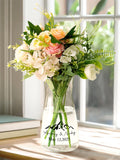 Personalized Glass Flower Vase,Custom Wedding Gifts,Engagement Gifts,Custom Engraved Memorial Wedding,Gifts for Newlyweds,Bridal Shower Gift ANNIVERSARY