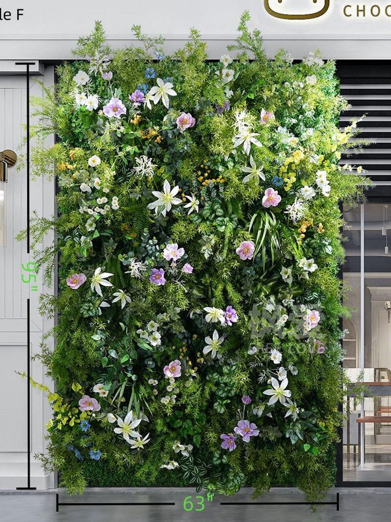 3D Artificial Green Plant Wall: Home & Store Decor faux plants