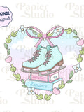 Hockey Romance Floral Frame PNG SVG, Cute Trendy Bookish Clipart, Kindle Sticker Design, Booklover Commercial Use, Romance Book Lover Design Love Romance Flower