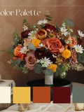 Fall Wedding Bouquet: Rustic Silk Autumn Bridal Flowers wedding flower