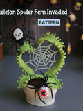 Dark Romance Fern Planter with Eyeball | Gothic Crochet Pattern | Love Decor PDF Love Romance Flower