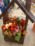 Handmade Wooden House Planter: Rustic Hanging Flower Box house warming flower