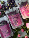 Coconut Rose Quartz Bath Salts Kit | Himalayan Epsom Soak with Rose Petals sympathy flower