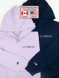 Roman Numeral Hoodie | Embroidered Couples Hoodie | Hoodie with Initials | Matching Couples Date Hoodie | Anniversary Gift For Him ANNIVERSARY