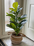 Artificial Fig Tree Fake Potted Plant Small Tree Wedding Supply Party Decor Event Backdrop Greenery Reception Decor Outdoor Wedding Greenery faux plants