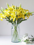 Lifelike PU Lily Stem Ð 23 Inch Artificial Flower for Home Decoration, Wedding Arrangement silk flower