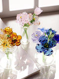 Glass Flowers, Glass Birth Month Flowers, Birth Flower, Birth flower Gift, Birthday Gift for Her birthday flower