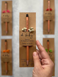 Personalized Eco Friendly Seed Pencil Gifts For Baby Shower Party, Custom Baby Shower Favor Idea, Eco Friendly Baby Shower Favors For Guest seeds bulk