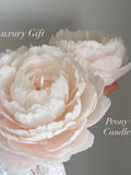Realistic Peony Candle from Beeswax: Handmade Flower for her, Wedding, Luxury Mother Day Gift wedding flower
