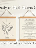 Memorial Art with Healing Message | Sympathy Gift Ready to Give | Grievance Support Wall Art | Remembrance Keepsake for Loss of Loved One sympathy flower