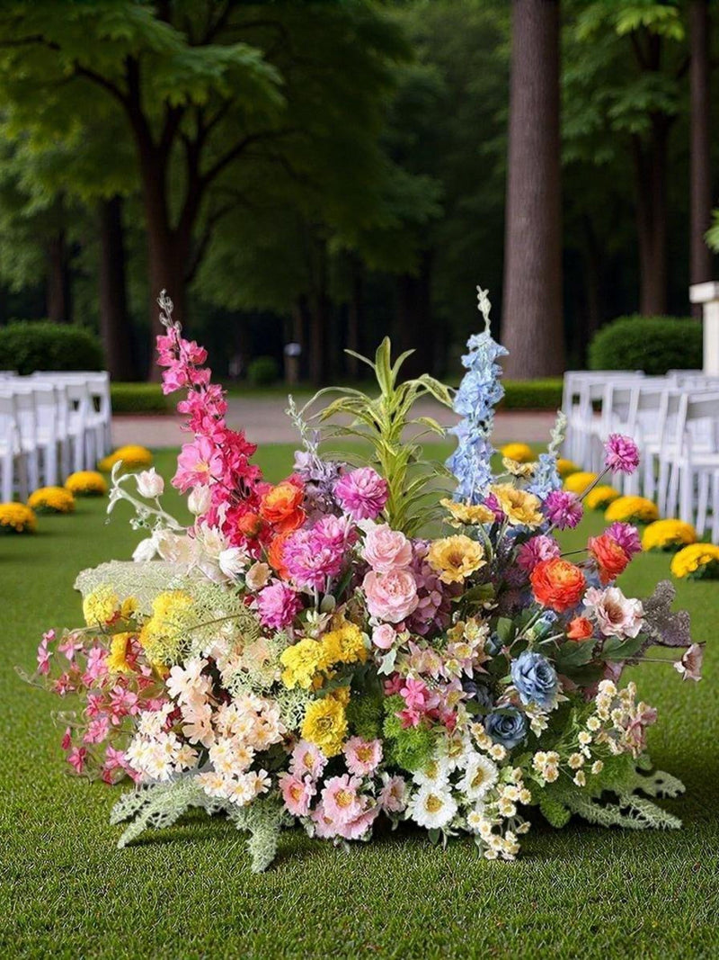 Faux Floral Ground Arrangement,Wedding Ground Flower,Floral Flower Runner,Wedding Swag Flower Arch,Centerpieces Bridal Shower Aisle Flower wedding flower