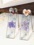 Custom Photo Birth Month Flower Bookmark | Heart Picture Resin Flowers Bookmark | Gift for Book Lovers ANNIVERSARY
