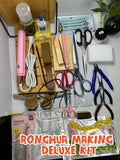 Chinese Flower Making Tools Kit "Ronghua", Traditional Silk Flower Craft Supplies silk flower
