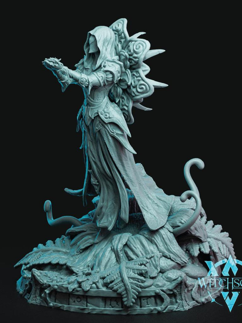 Rotbloom Priestess | Fungal Miniature | Witchsong Miniatures | 3D Resin Print flower spore