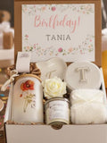 Personalized Birthday Box Gift Set Birth Flower Gift Box Custom Design Name Cup Monogram Holder Jewelry Box Best Friend Gift Unique Present FLOWER DELIVERY
