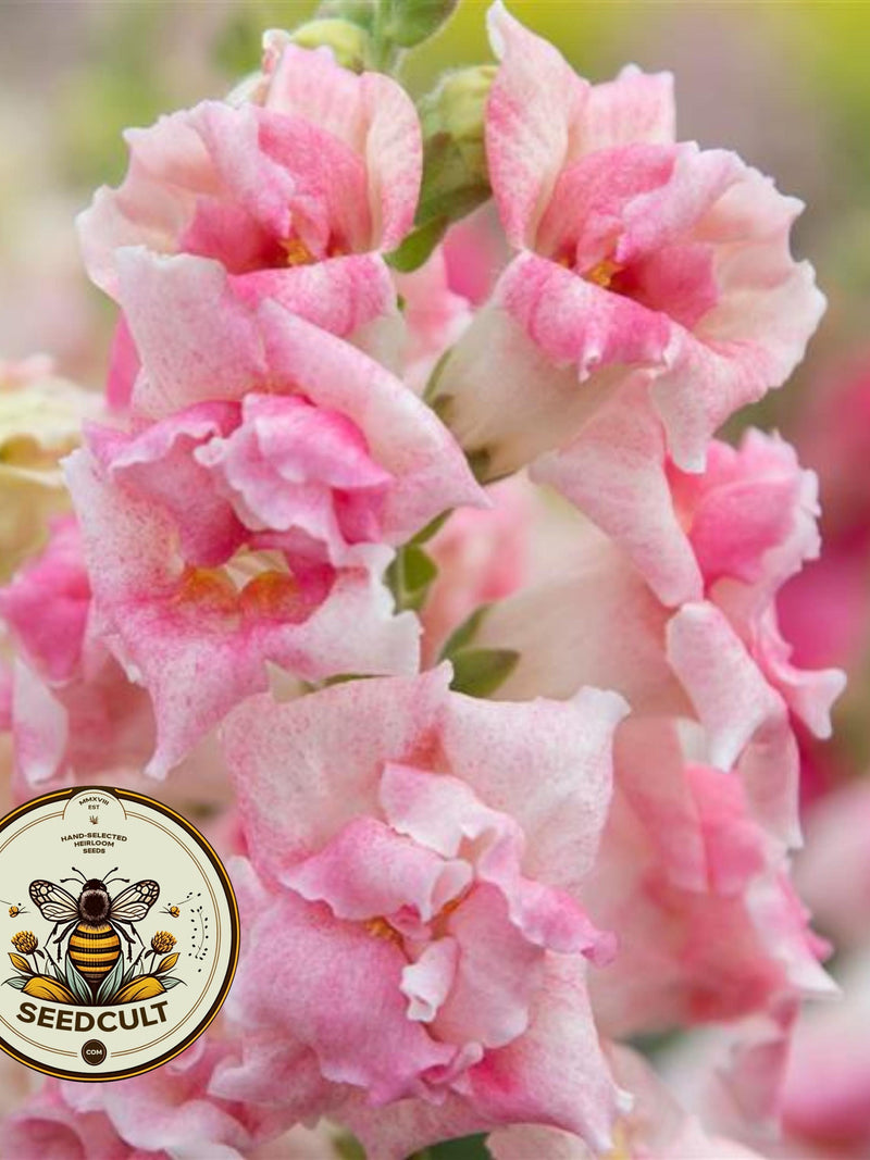 NEW! Sweet Duet Appleblossom Snapdragon Seeds, Double Flowering, Ruffled Antirrhinum Majus AN5925P flower seeds