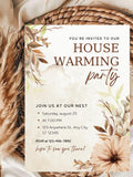 Boho Housewarming Party Invitation | Pampas Grass Template (Digital Download) house warming flower