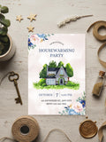 Watercolor Housewarming Invitation: Floral New Home Template (Editable) house warming flower