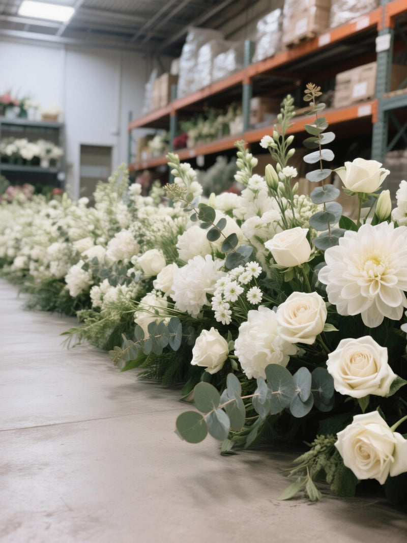 Wedding Flowers Floor,Flowers Arrangements Isle,Aisle Ground Flowers,Wedding Greenery Flowers,Table Centerpieces,Church Decor wedding flower