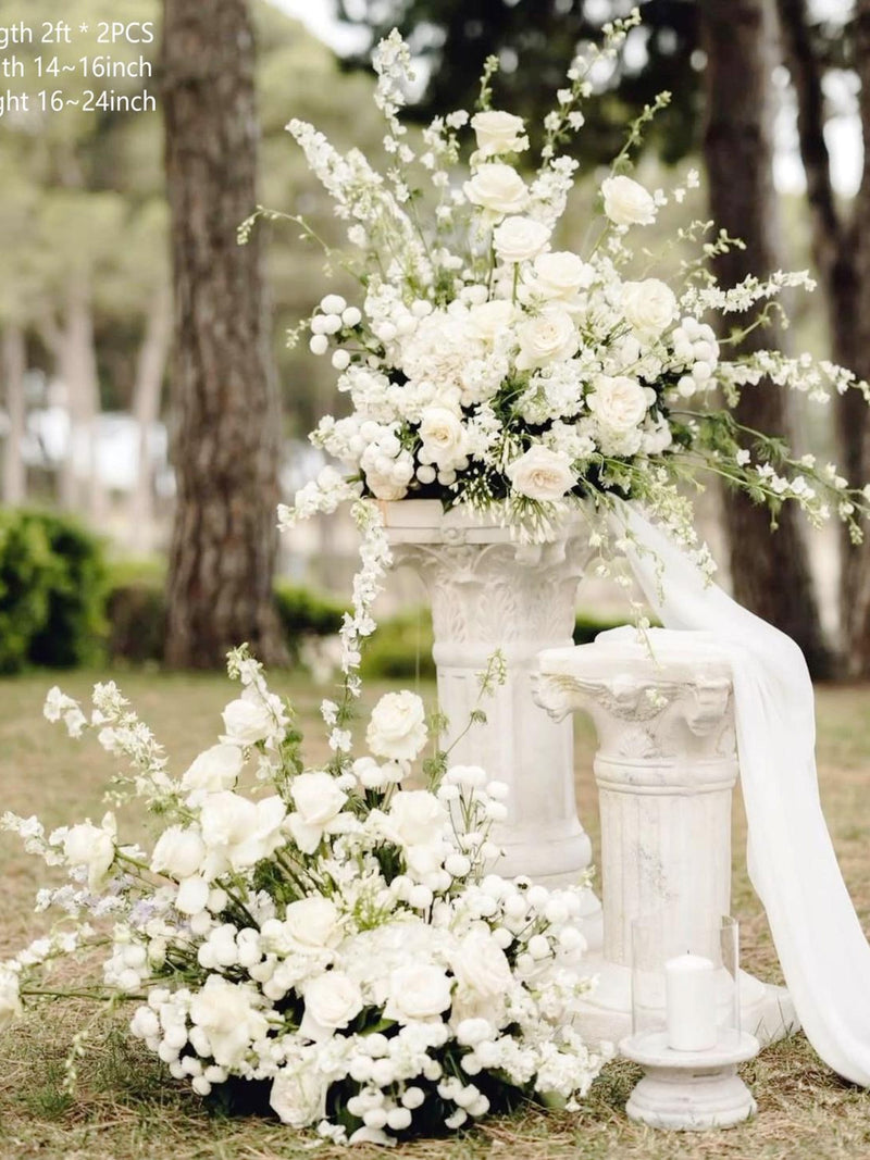 White Wedding Aisle Flowers, Altar Centerpiece wedding flower