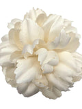 M&S Schmalberg 5" Modern Chrysanthemum (Mum) Ivory Silk Fabric Flower Brooch Pin Handmade in NYC silk flower