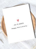 Personalized Anniversary Card - Cute Wedding Date Card ANNIVERSARY