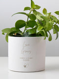 Love Grows Personalized Planter Pot Engraved | Engagement, Wedding, Anniversary Gift ANNIVERSARY