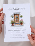 Watercolor Housewarming Invitation: Editable New Home Invite (5x7, Digital Download) house warming flower