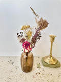 Crimson Ember - Autumn Fall Dried Flowers bouquet for Home & Wedding Decor; Small size house warming flower