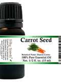 Silky Scents Carrot Seed Essential Oil (Daucus Carota) 100% Pure and Natural seeds bulk